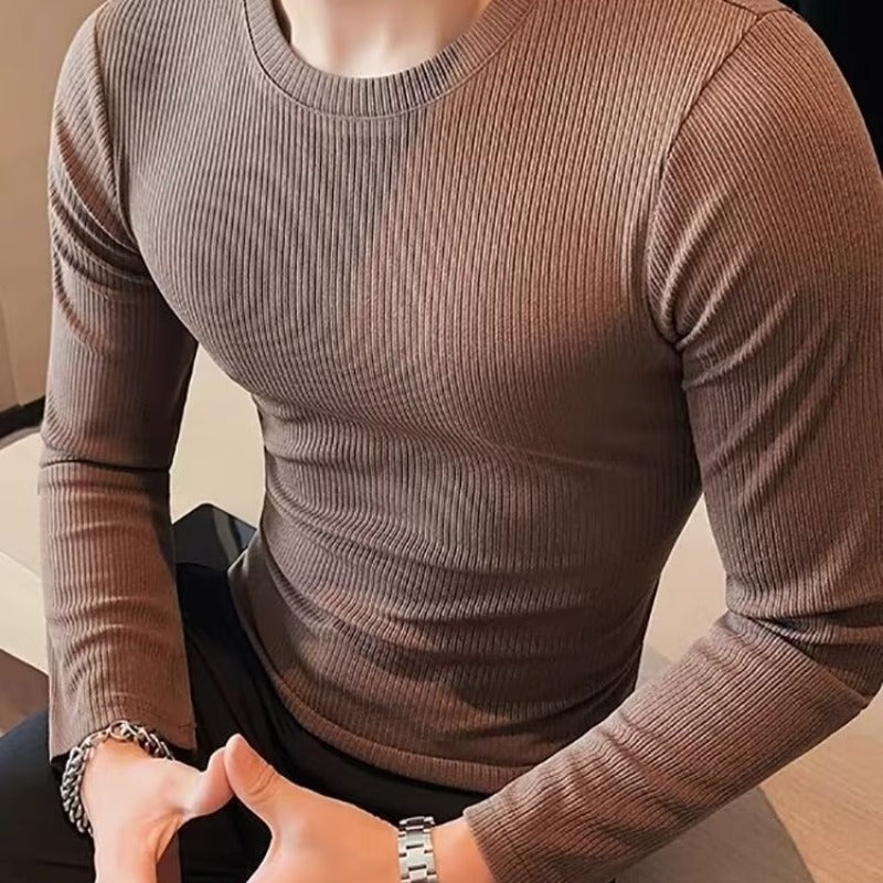 Men's Autumn Long-sleeved T-shirt Tight Stretch Top