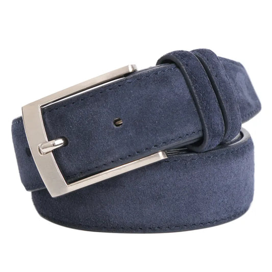 New Style Fashion Brand Welour Genuine  Belt Leather  Men