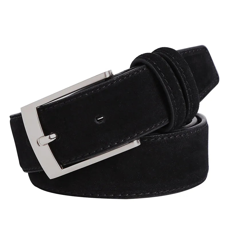 New Style Fashion Brand Welour Genuine  Belt Leather  Men