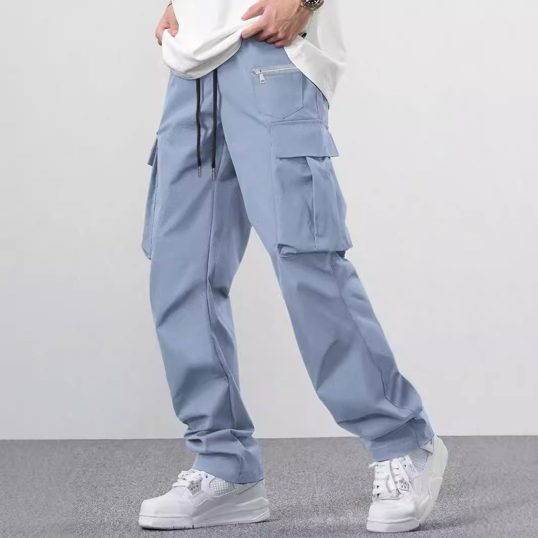 Loose Multi-pocket Casual Men's Overalls