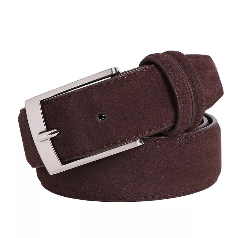 New Style Fashion Brand Welour Genuine  Belt Leather  Men