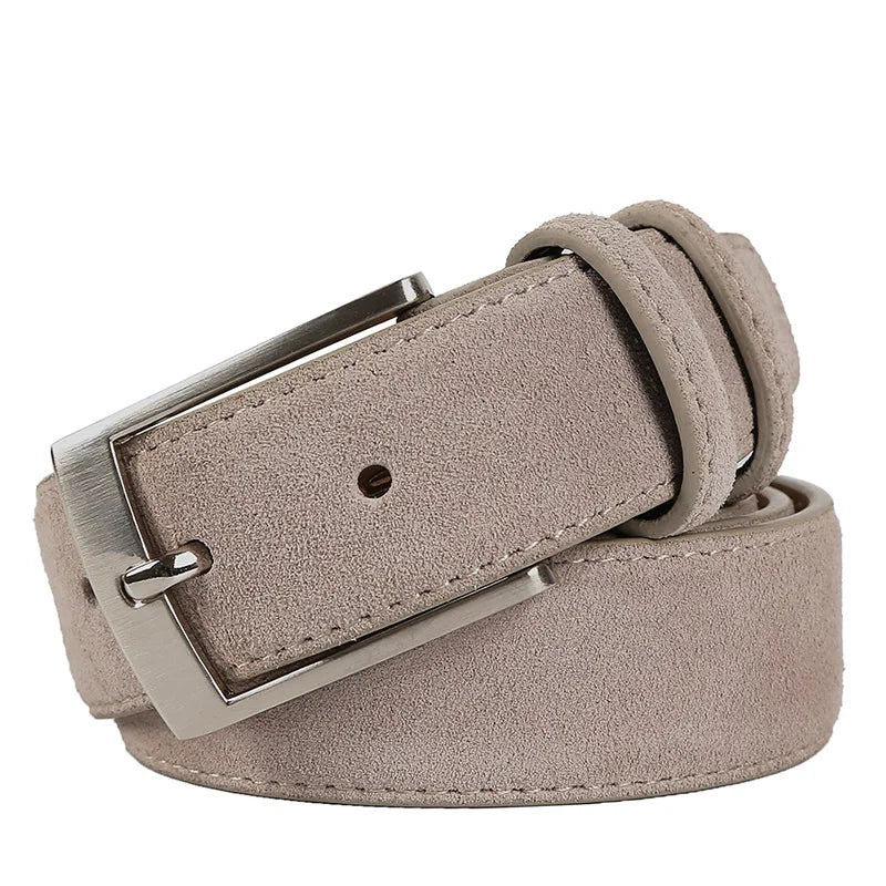 New Style Fashion Brand Welour Genuine  Belt Leather  Men