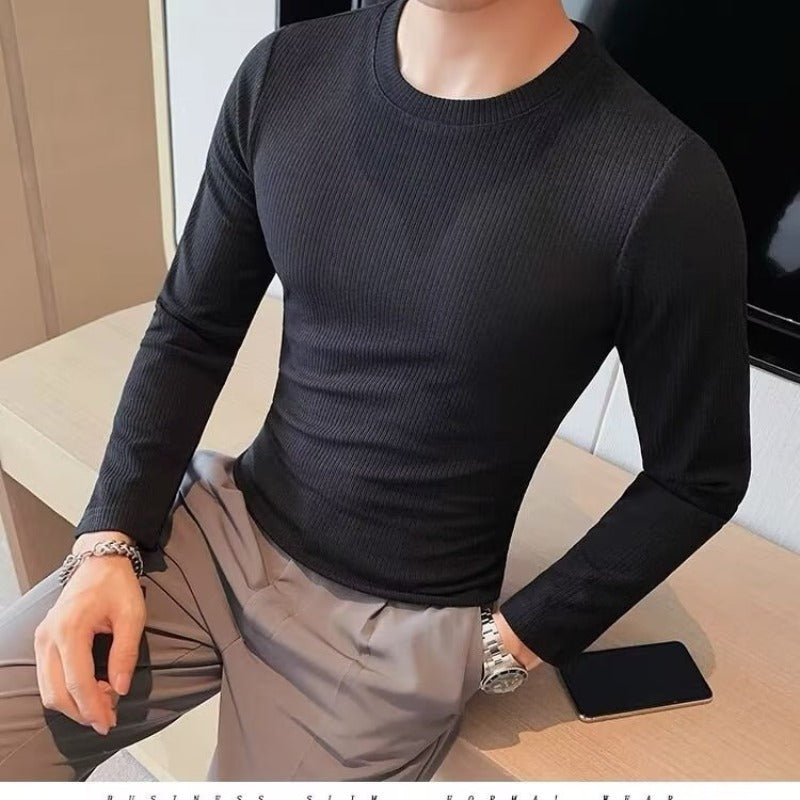 Men's Autumn Long-sleeved T-shirt Tight Stretch Top