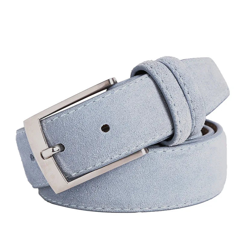 New Style Fashion Brand Welour Genuine  Belt Leather  Men