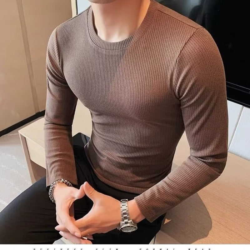 Men's Autumn Long-sleeved T-shirt Tight Stretch Top